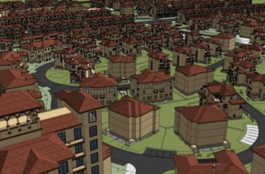 Classical Style Villa Cluster Model in SketchUp-BIM WORLD