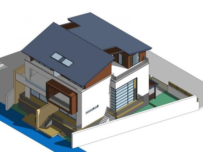 Modern Twin Villa Design | SketchUp 3D Model