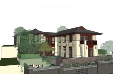 Modern Solo Villa Design in SketchUp Model-BIM WORLD