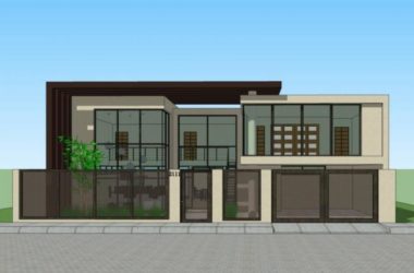 Modern Solo Villa 3D Model in SketchUp-BIM WORLD