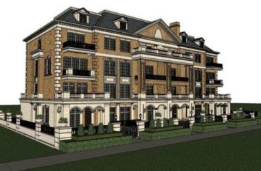 Classical Style Townhouse Villa Model in SketchUp-BIM WORLD