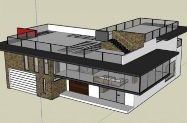 Modern Solo Villa Design | SketchUp 3D Model-BIM WORLD