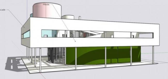 SketchUp Villa Models: Solo, Savoy, Corbusier, and Modern Designs