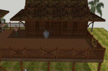 Modern Vacation Cabin Villa Model in SketchUp-BIM WORLD
