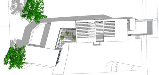 Modern Solo Villa Model in SketchUp