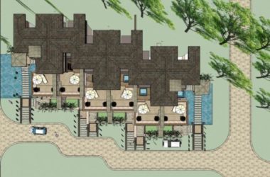 Modern Multi-Row Villa Design in SketchUp-BIM WORLD