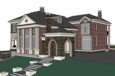 Classical Single-Family Villa Model in SketchUp-BIM WORLD