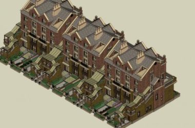 British-Style Townhouse Villa Model in SketchUp-BIM WORLD
