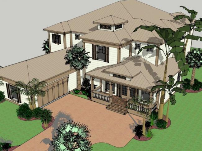 Modern Solo Villa Design | SketchUp 3D Model