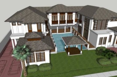 SketchUp Solo Villa Model in Traditional Chinese Style-BIM WORLD