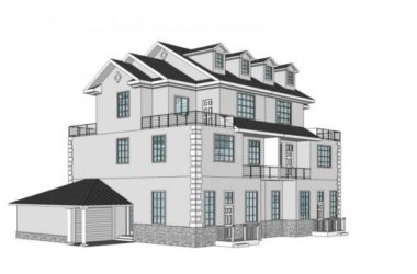 SketchUp Villa Model: Stacked Chinese-Style Residence-BIM WORLD