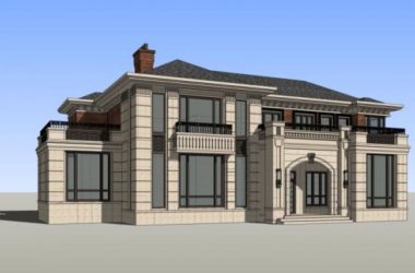 Modern Solo Villa Design | SketchUp 3D Model-BIM WORLD