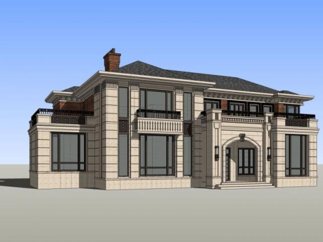 Modern Solo Villa Design | SketchUp 3D Model