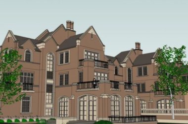 Classical Style Townhouse Villa Model in SketchUp-BIM WORLD