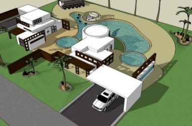 Modern Solo Villa Design | SketchUp 3D Model-BIM WORLD
