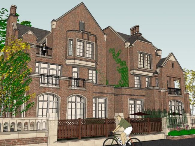 Classical Twin Villa Model in SketchUp