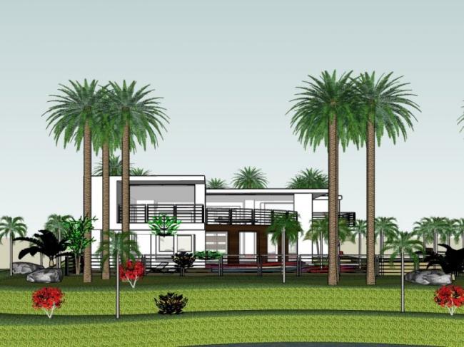 Modern Solo Villa Design | SketchUp 3D Model