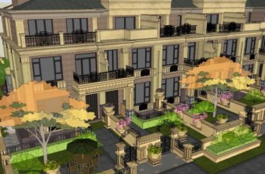 Classical Style Townhouse Villa Model in SketchUp-BIM WORLD