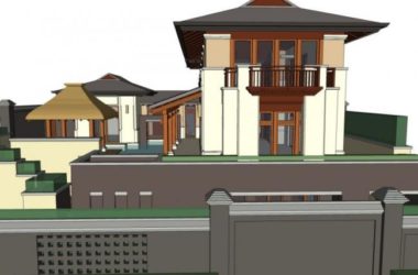 Modern Chinese-Style Stacked Villa | SketchUp Model-BIM WORLD