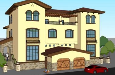 Classical Twin Villa Model in SketchUp-BIM WORLD