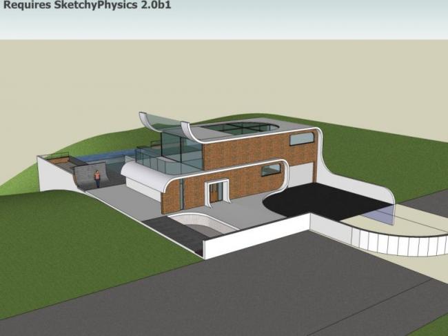 Modern Solo Villa Design | SketchUp 3D Model