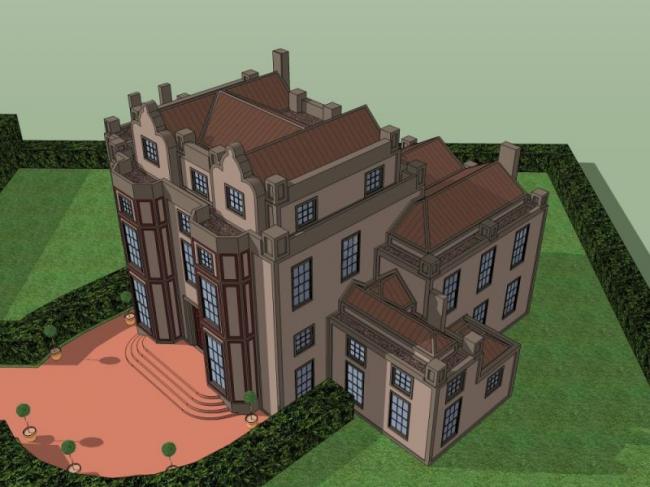 Modern Stacked Villa Design in SketchUp