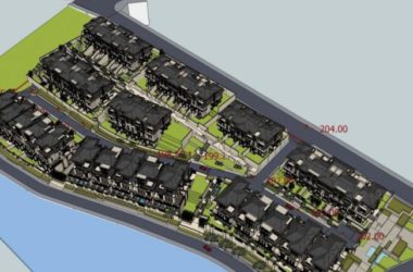 Modern Chinese Multi-Row Villa SketchUp Model-BIM WORLD