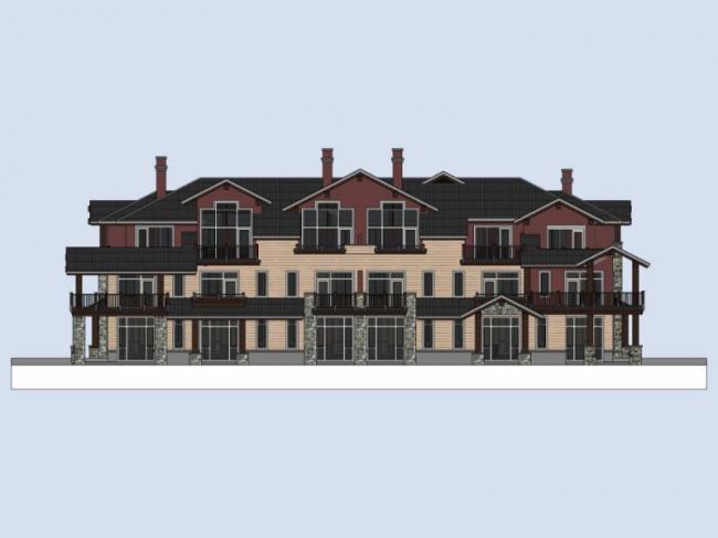Modern Multi-Row Villa Design in SketchUp