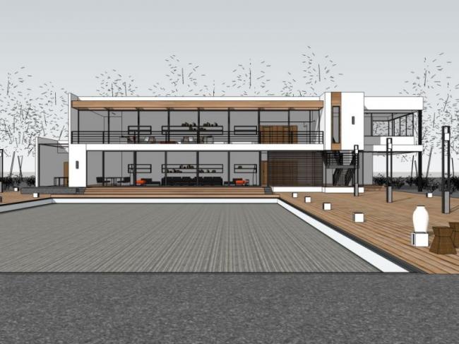 Modern Solo Villa Design | SketchUp 3D Model