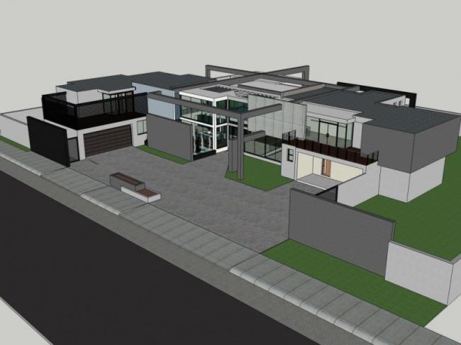 Modern Solo Villa Design | SketchUp 3D Model
