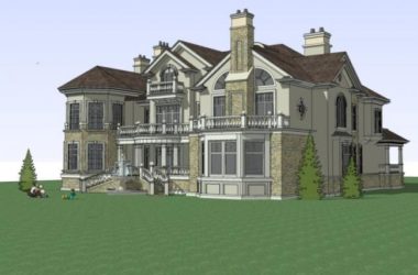 Classical Single-Family Villa Model in SketchUp-BIM WORLD