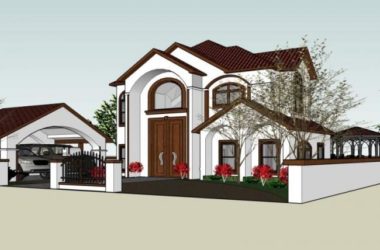 Modern Solo Villa Design | SketchUp 3D Model-BIM WORLD