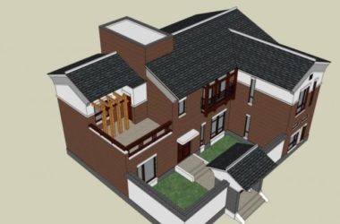 Modern Solo Villa Design | SketchUp 3D Model-BIM WORLD