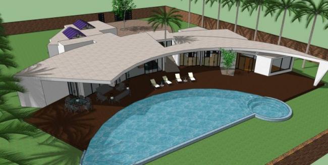 Modern Solo Villa Design | SketchUp 3D Model