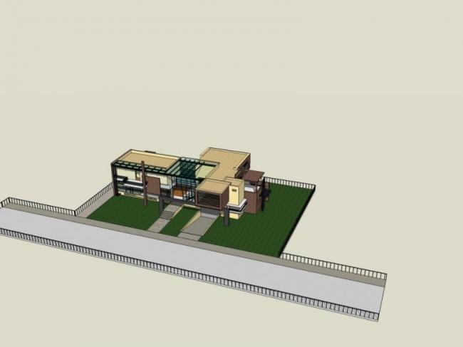 Modern Solo Villa Design | SketchUp 3D Model