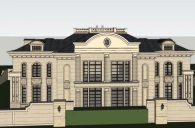 French Classical Style Solo Villa Model in SketchUp-BIM WORLD