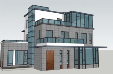 Modern Solo Villa Design | SketchUp 3D Model-BIM WORLD