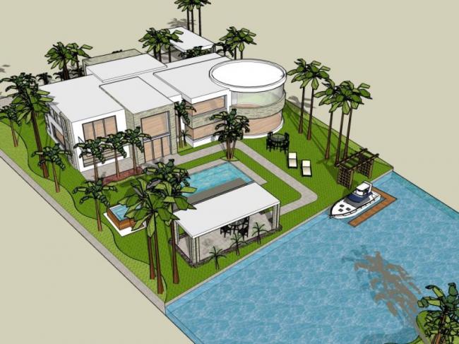 Modern Solo Villa Design | SketchUp 3D Model