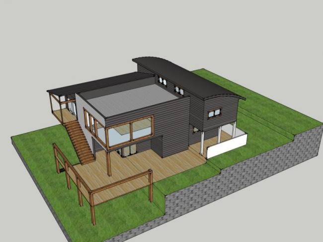 Modern Solo Villa Design | SketchUp 3D Model