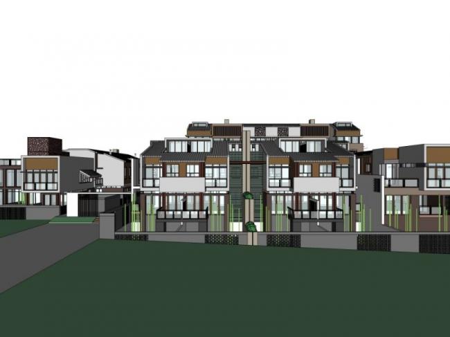 Modern Stacked Villa Design | SketchUp 3D Model