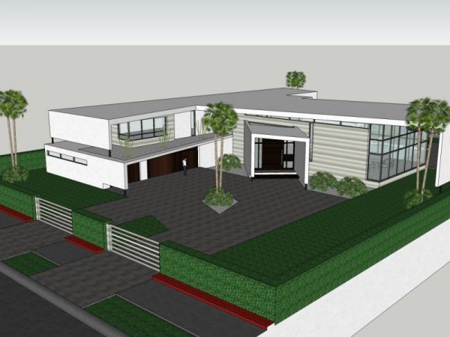 Modern Solo Villa Design | SketchUp 3D Model