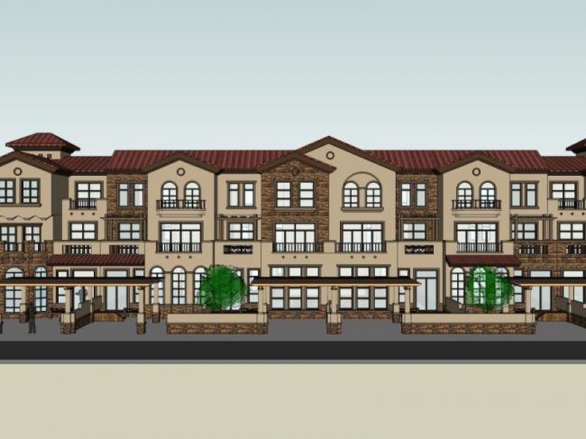 Modern Multi-Row Villa Design in SketchUp