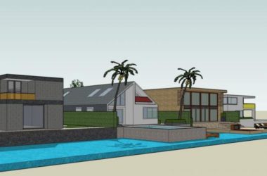 Modern Multi-Row Villa Design in SketchUp-BIM WORLD