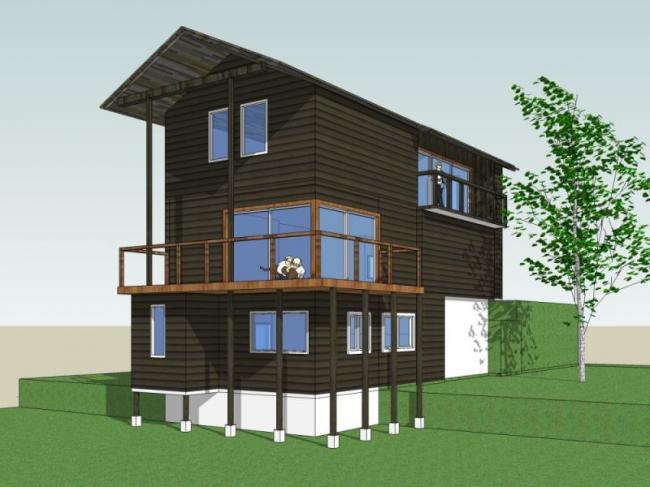 Modern Solo Villa Design | SketchUp 3D Model
