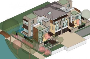 Modern Stacked Villa Model in SketchUp-BIM WORLD