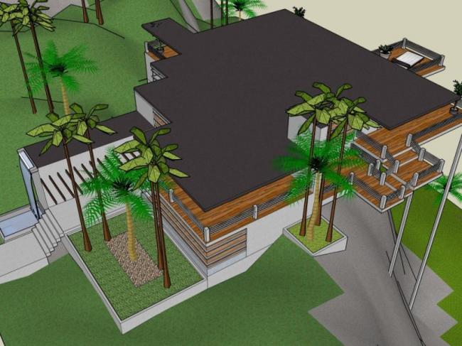 Modern Solo Villa Design | SketchUp 3D Model