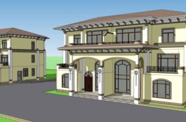 Modern Solo Villa Design | SketchUp 3D Model-BIM WORLD
