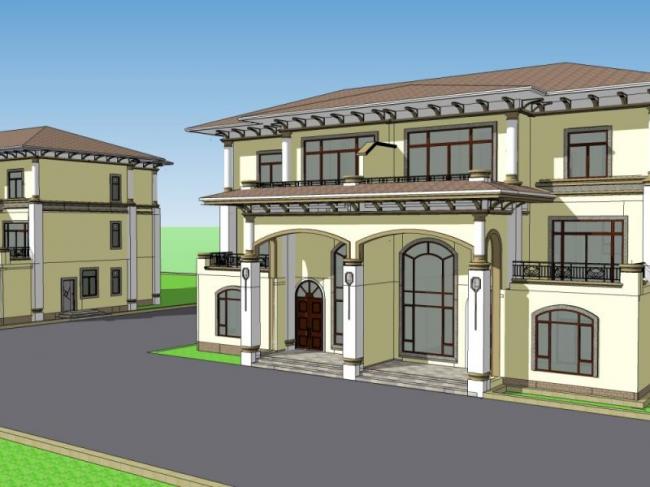 Modern Solo Villa Design | SketchUp 3D Model