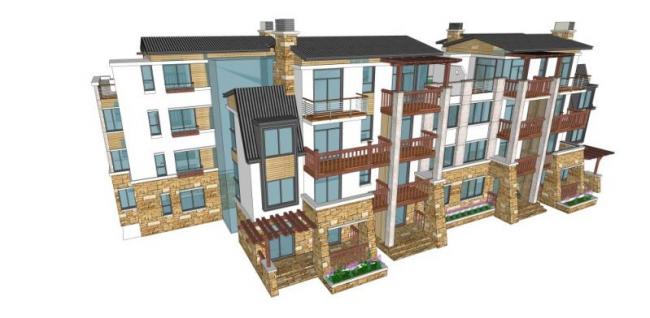 Modern Stacked Villa Design in SketchUp