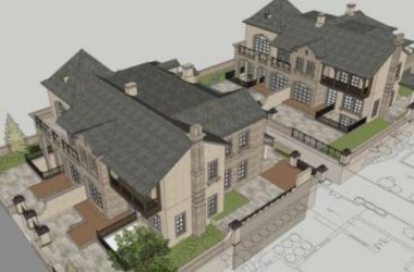 Modern Twin Villa Design in SketchUp-BIM WORLD